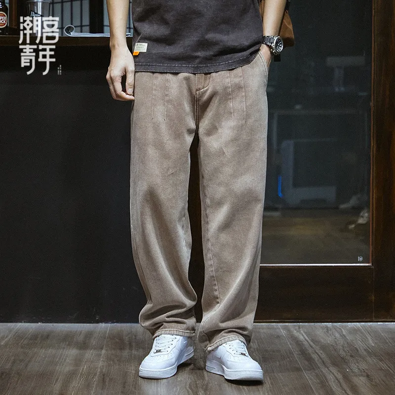 Fall Men's Wide Leg Jeans Trendy Washed Straight Tube Pants Durable Youthful Style Four Seasons Universal Loose Fit Long Trou...
Fall Men's Wide Leg Jeans Trendy Washed Straight Tube Pants Durable Youthful Style Four Seasons Universal Loose Fit Long Trou...
