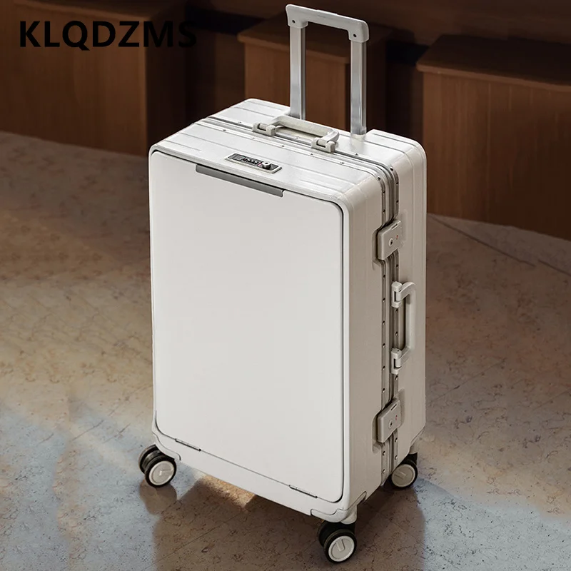 KLQDZMS Cabin Suitcase Front Opening Boarding Case Laptop Trolley Case USB Charging 20"24”"26 Inch with Wheels Rolling Luggage
KLQDZMS Cabin Suitcase Front Opening Boarding Case Laptop Trolley Case USB Charging 20"24”"26 Inch with Wheels Rolling Luggage