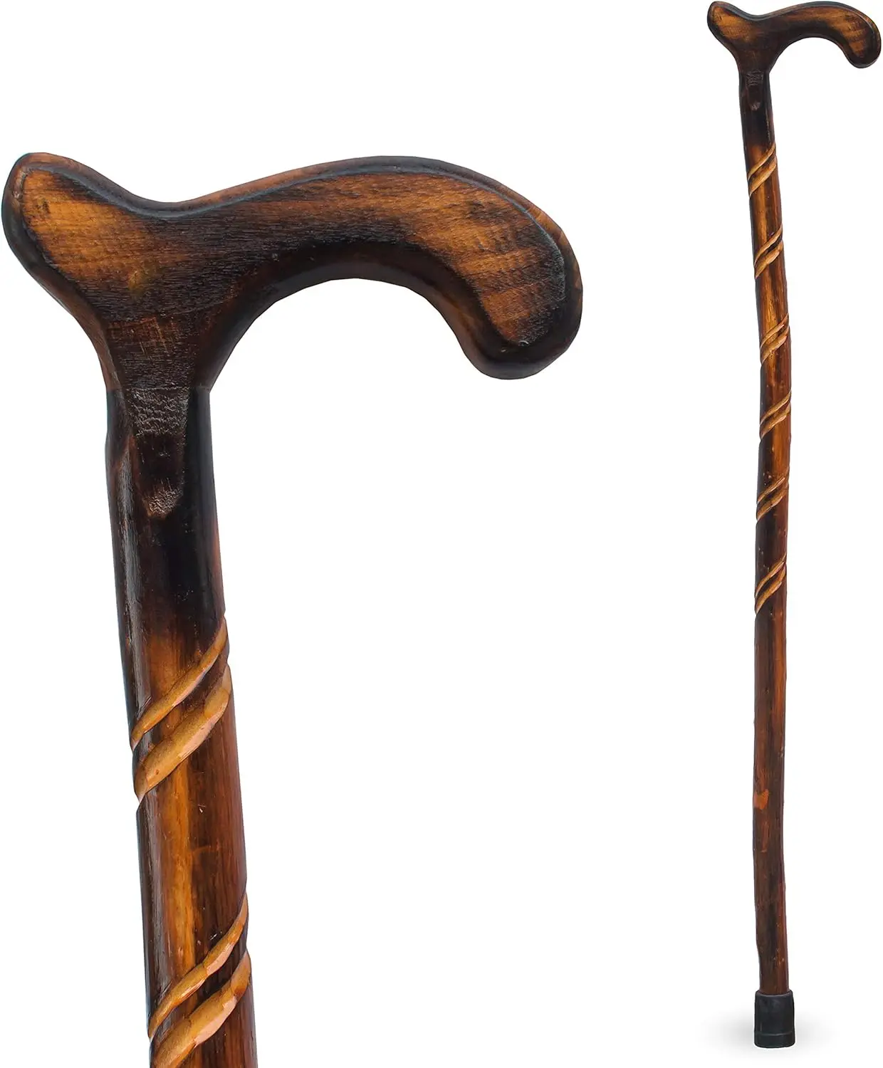 36 Inch Natural Wood Walking Stick - Handcrafted Offset Cane for Men and Women, Durable Support
36 Inch Natural Wood Walking Stick - Handcrafted Offset Cane for Men and Women, Durable Support