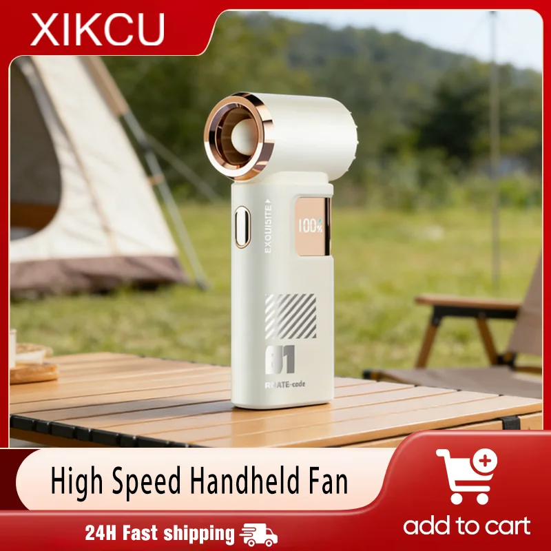 Mini Handheld Turbo Fan 120 Adjustable Wind Speed LED Display 3600mAh Battery Portable Pocket Fan For Camping Travel Gift
Mini Handheld Turbo Fan 120 Adjustable Wind Speed LED Display 3600mAh Battery Portable Pocket Fan For Camping Travel Gift