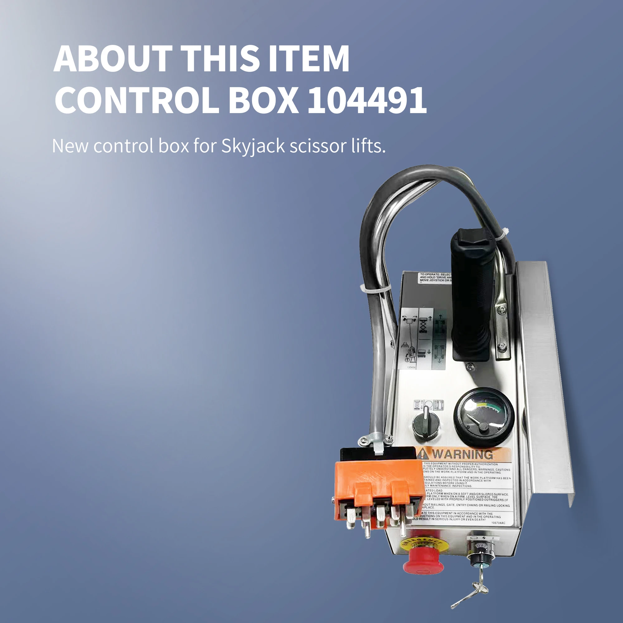 New 104491 Control Box For SkyJack SJII3220 SJII6832 SJM3015 SJM3219 SJIII6832E
New 104491 Control Box For SkyJack SJII3220 SJII6832 SJM3015 SJM3219 SJIII6832E