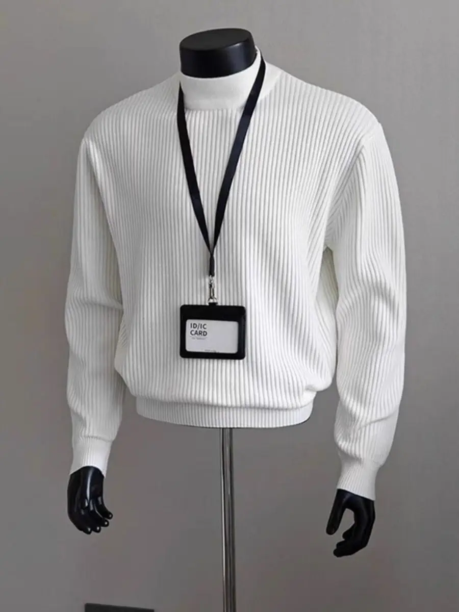 White Striped f High Collar Long Sve Knitwear plus Size Men's Autumn Winter Casual Comfortable Polyester Fiber Knitted ...
White Striped f High Collar Long Sve Knitwear plus Size Men's Autumn Winter Casual Comfortable Polyester Fiber Knitted ...