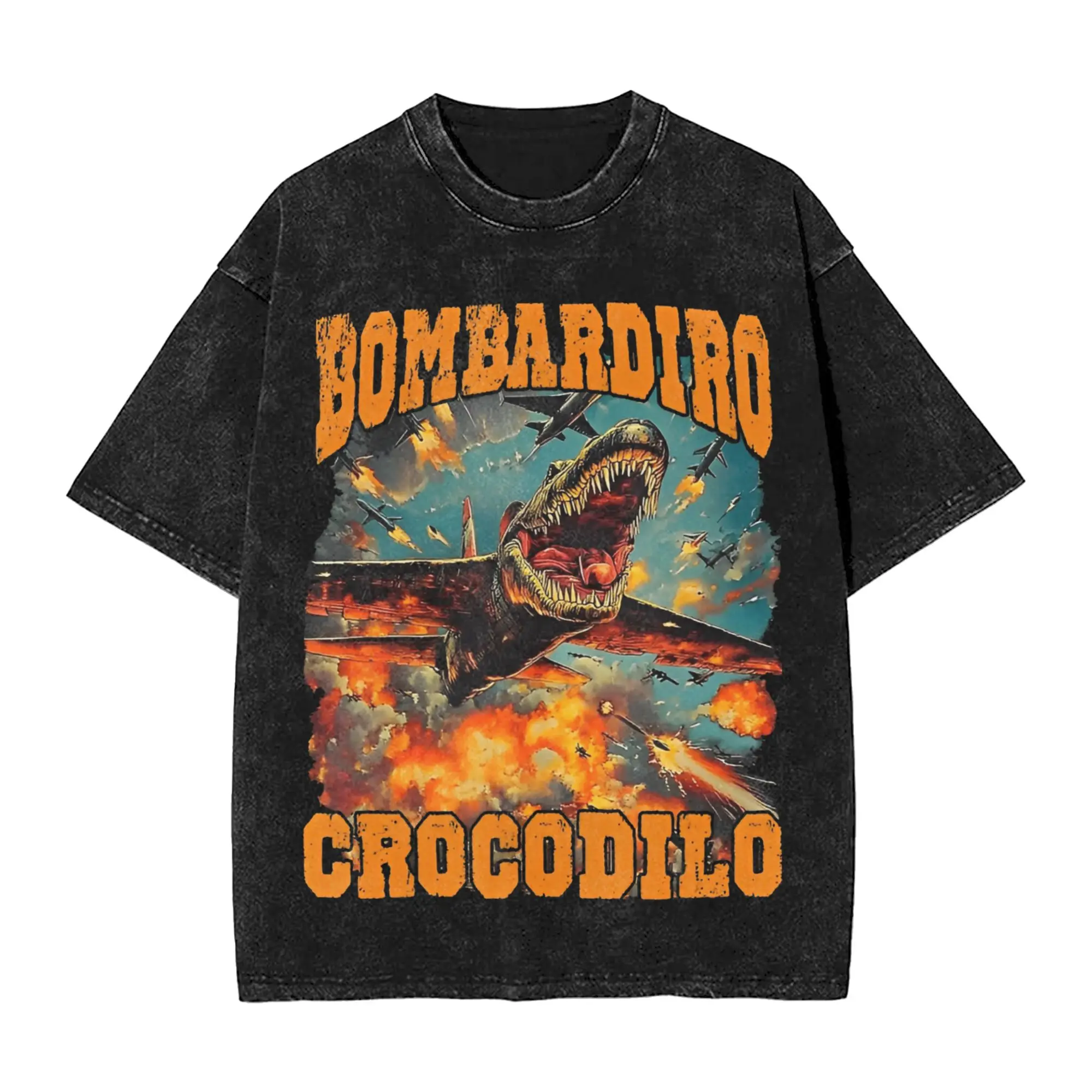 Bombardiro Crocodilo забавные мытые футболки с мозгом, уличная одежда в стиле хип-хоп, винтажная футболка, футболки для мужчин и женщин, уличная одежда из 100% хлопка
Bombardiro Crocodilo забавные мытые футболки с мозгом, уличная одежда в стиле хип-хоп, винтажная футболка, футболки для мужчин и женщин, уличная одежда из 100% хлопка