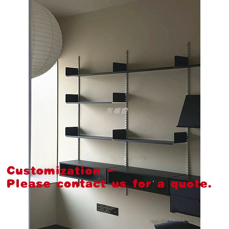Customize.Minimalist Wall-Mounted Track Shelf Black Multi-Layer Wall Hanging Simple Metal Partition Display Rack Decoration
Customize.Minimalist Wall-Mounted Track Shelf Black Multi-Layer Wall Hanging Simple Metal Partition Display Rack Decoration