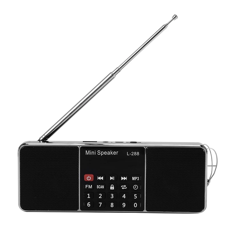 2X Mini Portable Rechargeable Stereo L-288 Fm Radio Speaker Lcd Screen Support Tf Card Usb Disk Mp3 Music Player
2X Mini Portable Rechargeable Stereo L-288 Fm Radio Speaker Lcd Screen Support Tf Card Usb Disk Mp3 Music Player
