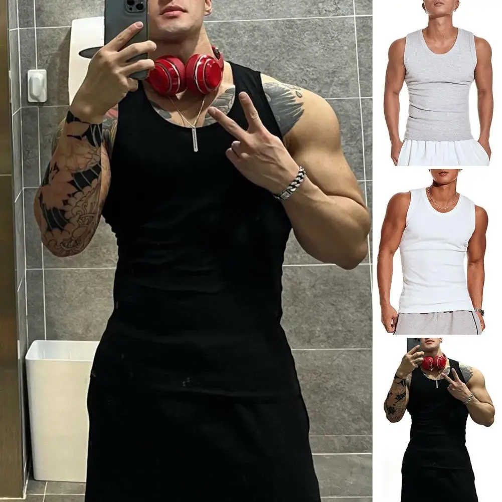 Men's Vest Solid Color Breathable Quick Drying Elastic Sports Vest Men Sleeveless Undershirt Fitness Training Running Tank Top
Men's Vest Solid Color Breathable Quick Drying Elastic Sports Vest Men Sleeveless Undershirt Fitness Training Running Tank Top