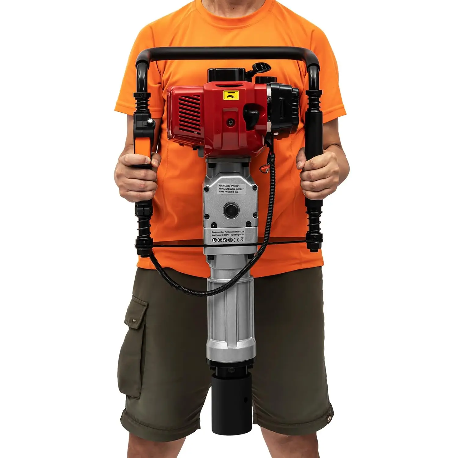 Gas Powered T-Post Driver, 2 Stroke 52CC 1900W Petrol Post Driver Single Cylinder Air Cooling Pile Drivers, Customized
Gas Powered T-Post Driver, 2 Stroke 52CC 1900W Petrol Post Driver Single Cylinder Air Cooling Pile Drivers, Customized