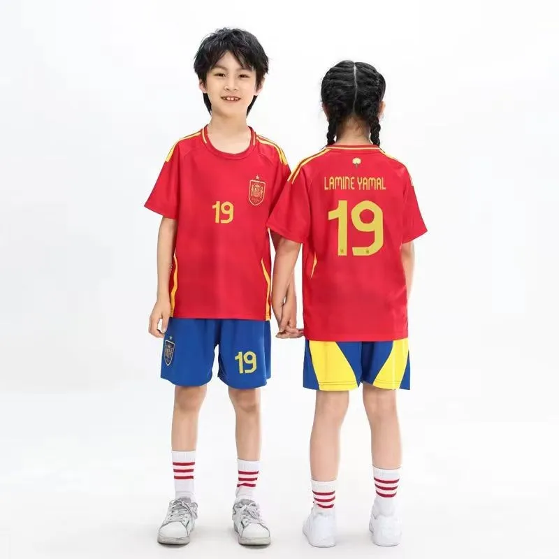 Print Kids Summer Breathable Quick-drying 2Pcs T-shirts+Shorts Football Kits 3-13 Years Boys Girls Soccer Cosplay Clothes
Print Kids Summer Breathable Quick-drying 2Pcs T-shirts+Shorts Football Kits 3-13 Years Boys Girls Soccer Cosplay Clothes