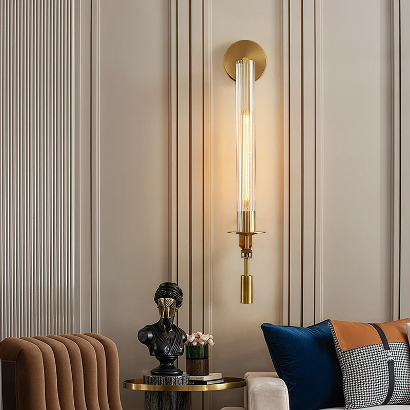 All copper glass wall lamp, suitable for study rooms, TV background walls, corridors, bedside tables, etc.
All copper glass wall lamp, suitable for study rooms, TV background walls, corridors, bedside tables, etc.