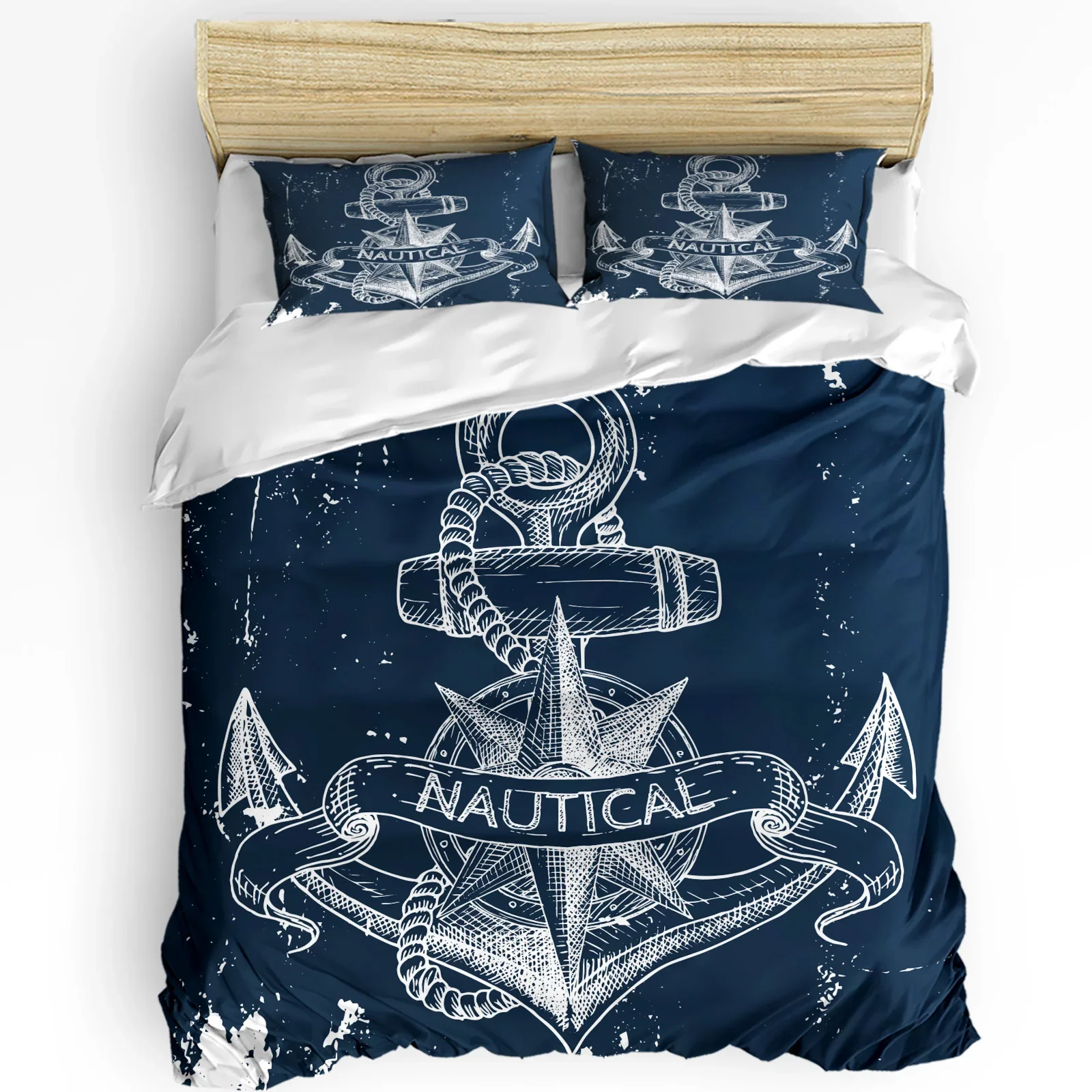 3pcs Bedding Set Nautical Anchor Home Textile Duvet Cover Pillow Case Boy Kid Teen Girl Bedding Covers Set
3pcs Bedding Set Nautical Anchor Home Textile Duvet Cover Pillow Case Boy Kid Teen Girl Bedding Covers Set