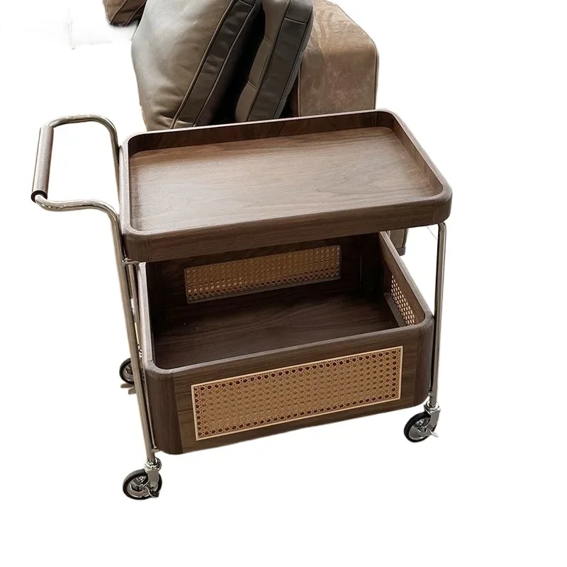 Solid wood mobile with wheel edge stainless steel storage medieval trolley living room storage rattan storage
Solid wood mobile with wheel edge stainless steel storage medieval trolley living room storage rattan storage
