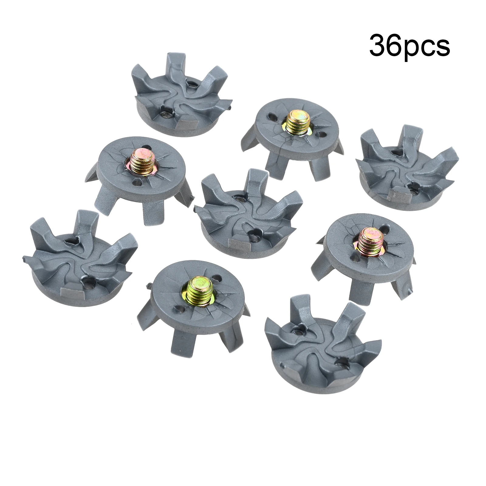 36pcs Gray Golf Shoe Spikes Cleat Nails 6mm Metal Thread Fit for Most Classic Golf Shoes Reduce Slippage Golf Training Aid
36pcs Gray Golf Shoe Spikes Cleat Nails 6mm Metal Thread Fit for Most Classic Golf Shoes Reduce Slippage Golf Training Aid