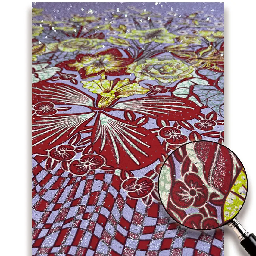 High Quality Nigerian Beads Rhinestones Glitter African Golden Wax Fabric with Full Beads for Sewing Dress Cloth 6yard Y5-416-2
High Quality Nigerian Beads Rhinestones Glitter African Golden Wax Fabric with Full Beads for Sewing Dress Cloth 6yard Y5-416-2