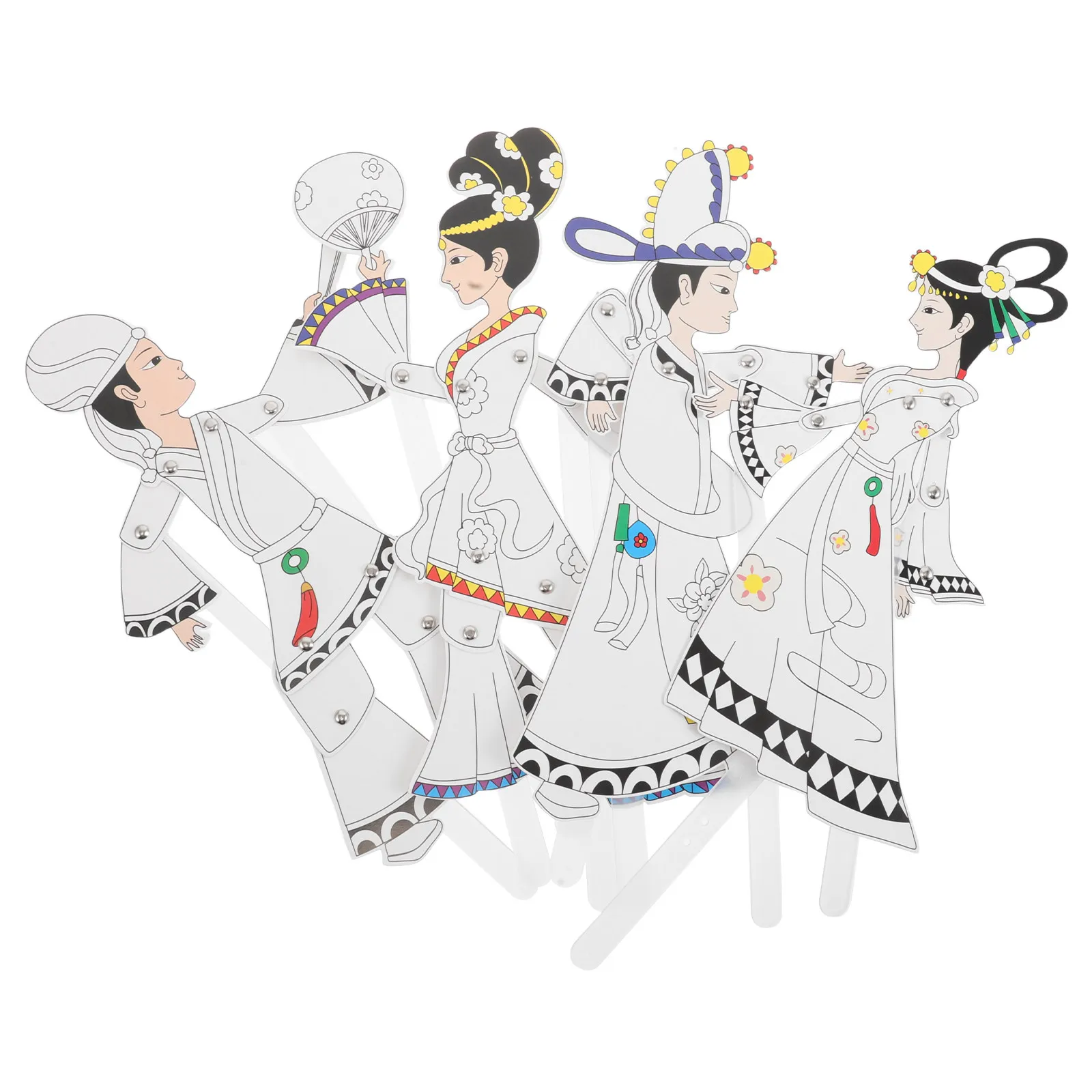 4Pcs Shadow Puppet Kit Chinese Traditional Character Shadow Puppetry DIY Craft for Kids Family Cultural Education Interactive
4Pcs Shadow Puppet Kit Chinese Traditional Character Shadow Puppetry DIY Craft for Kids Family Cultural Education Interactive