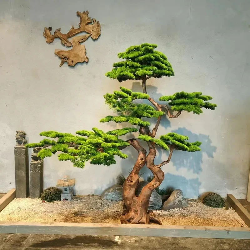 Simulation fake tree ornament, large pine tree shape decoration, bonsai branches, solid wood carving landscaping
Simulation fake tree ornament, large pine tree shape decoration, bonsai branches, solid wood carving landscaping
