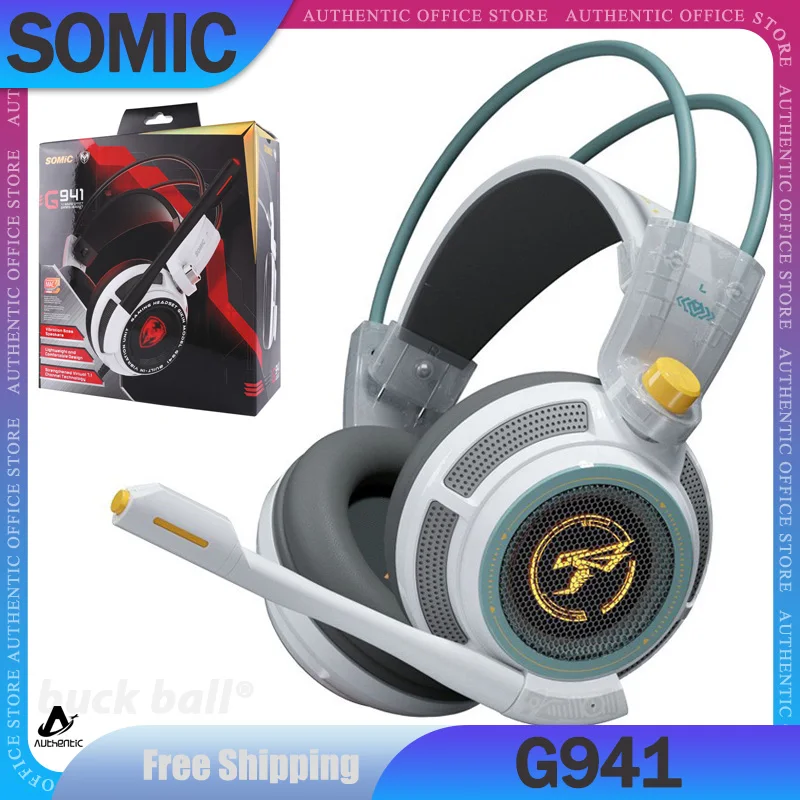 Проводные Игровые наушники Somic G941, игровые наушники с микрофоном, гарнитура с 7,1 стереозвуком и низкой задержкой, гарнитура, наушники
Проводные Игровые наушники Somic G941, игровые наушники с микрофоном, гарнитура с 7,1 стереозвуком и низкой задержкой, гарнитура, наушники