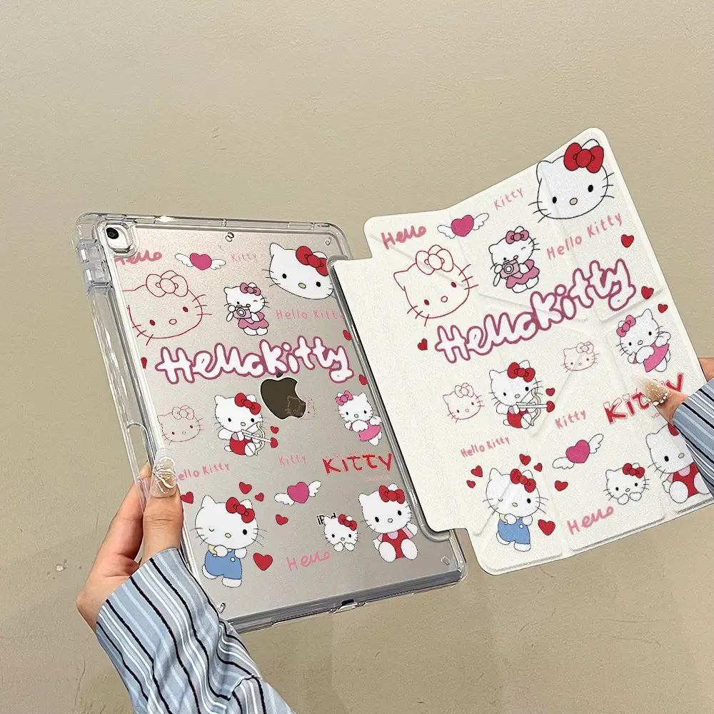 Sanrio Hello Kitty Ipad Case Kawaii Cartoon Love Triple Fold Acrylic Protective Case for IPad 11 10 Air6 5ipro18 19 10.2inch11
Sanrio Hello Kitty Ipad Case Kawaii Cartoon Love Triple Fold Acrylic Protective Case for IPad 11 10 Air6 5ipro18 19 10.2inch11