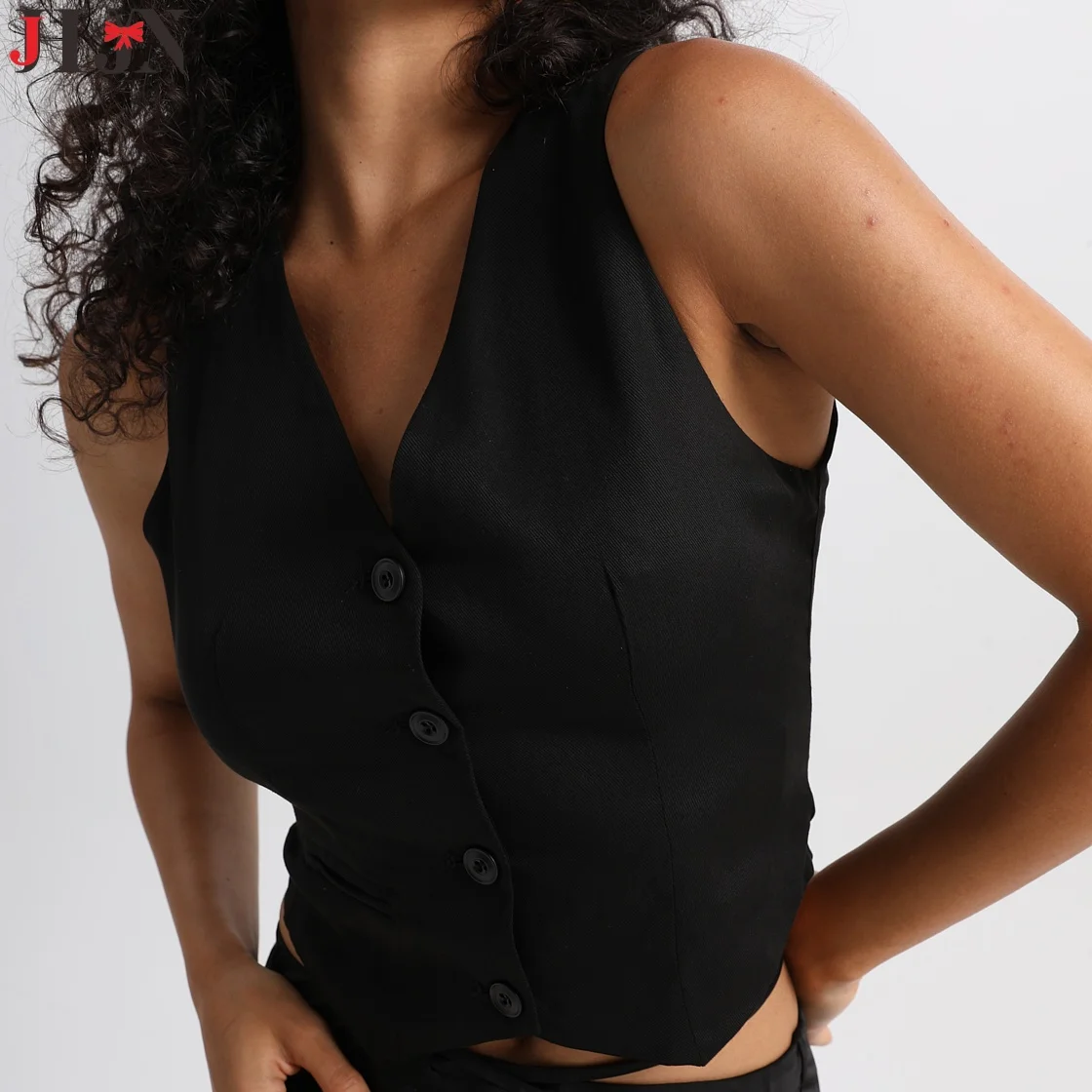 JHJN Women Vests New Suit Casual Sleeveless Solid Color Outerwear Black Tops Korean Fashion Short Section Single-Breasted Coat
JHJN Women Vests New Suit Casual Sleeveless Solid Color Outerwear Black Tops Korean Fashion Short Section Single-Breasted Coat