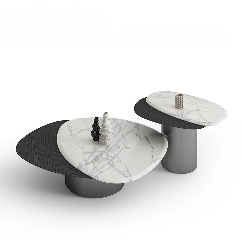 Italian minimalist/natural stone + solid wood/modern minimalist special-shaped luxury stone marble coffee table side combination
Italian minimalist/natural stone + solid wood/modern minimalist special-shaped luxury stone marble coffee table side combination