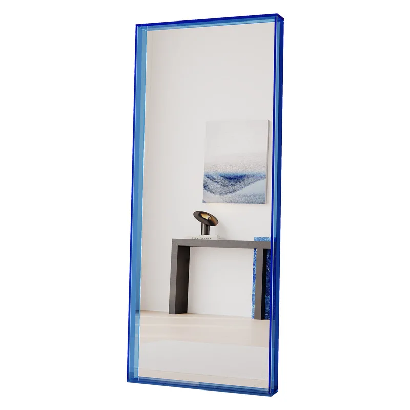 Upper wall full-length mirror light luxury floor acrylic frame
Upper wall full-length mirror light luxury floor acrylic frame