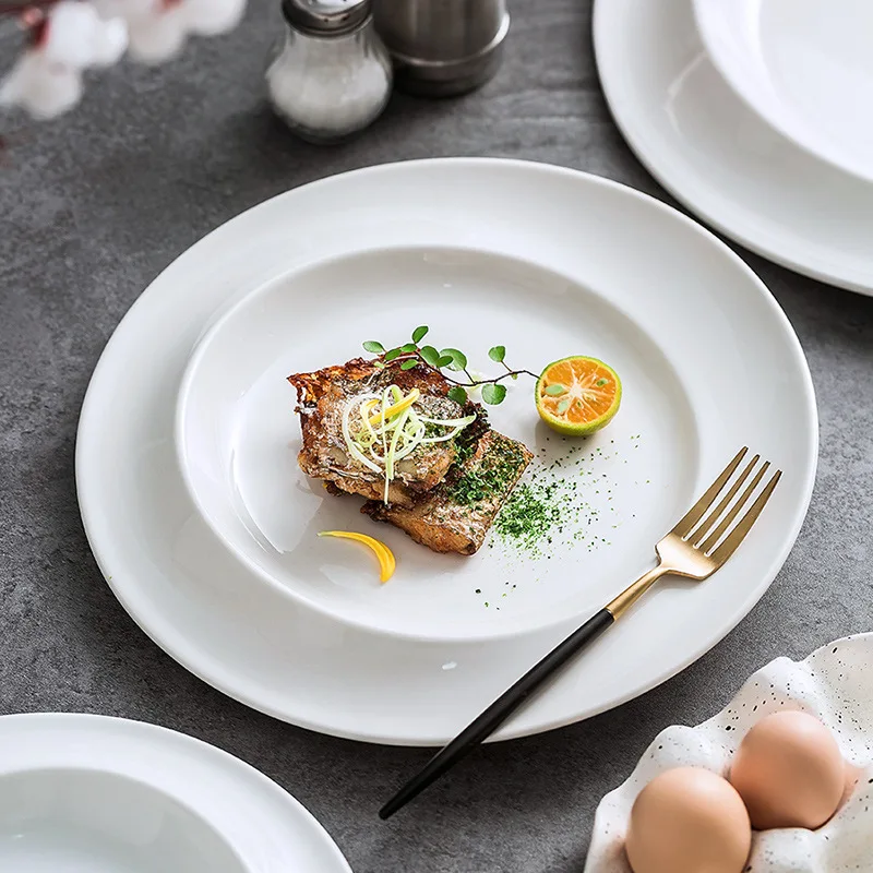Solid Color Ceramic Plates, Soup Plates, Tableware, Hotel Restaurant Ambiance Dishes, Pasta, Dessert Plates, Kitchen Supplies
Solid Color Ceramic Plates, Soup Plates, Tableware, Hotel Restaurant Ambiance Dishes, Pasta, Dessert Plates, Kitchen Supplies