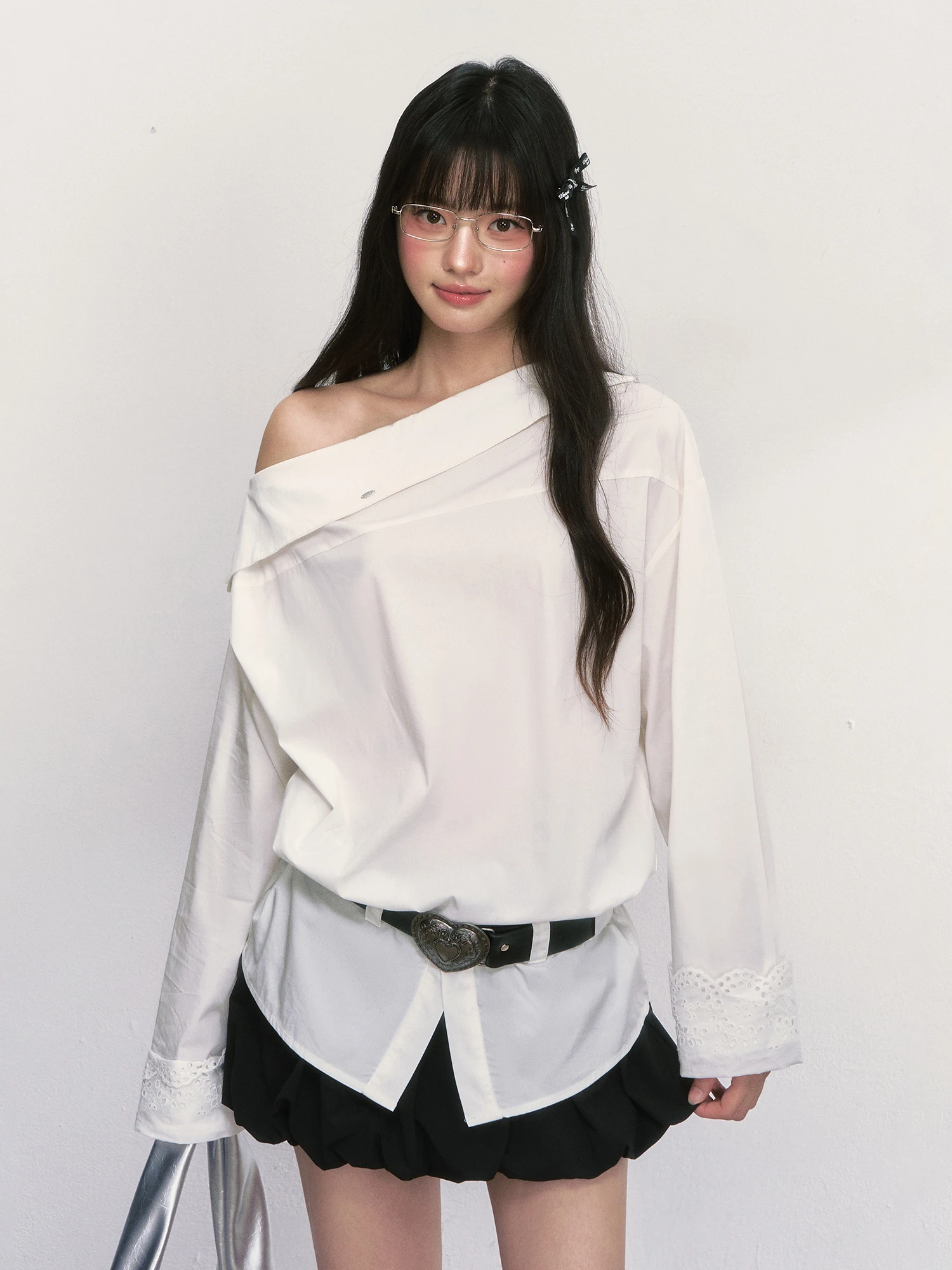 Wedhub White Off-oulder Long Sve irt Women's Loose Fit Cotton Blend irt Button Closure Regular Length
Wedhub White Off-oulder Long Sve irt Women's Loose Fit Cotton Blend irt Button Closure Regular Length