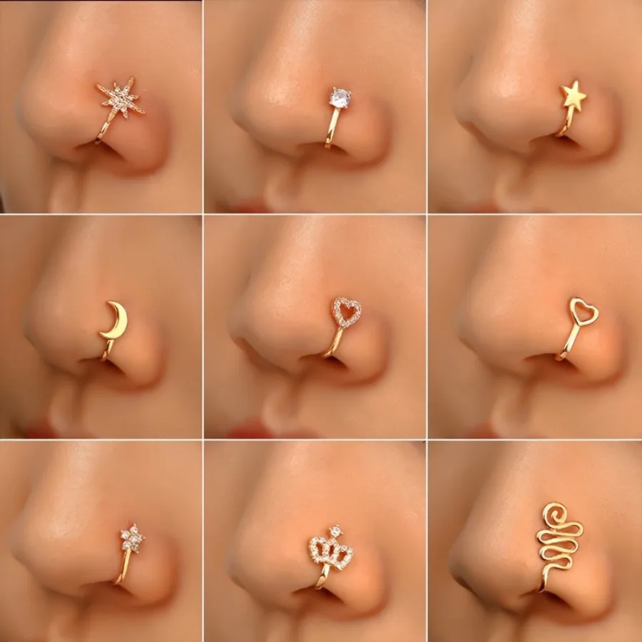 1 set (9 pieces) star-shaped love crown nose clip nose ornament, star-shaped, love, crown multi-shape design with personalized charm, light and shadow flow, the best gift for Thanksgiving, Christmas and Valentine's Day
1 set (9 pieces) star-shaped love crown nose clip nose ornament, star-shaped, love, crown multi-shape design with personalized charm, light and shadow flow, the best gift for Thanksgiving, Christmas and Valentine's Day