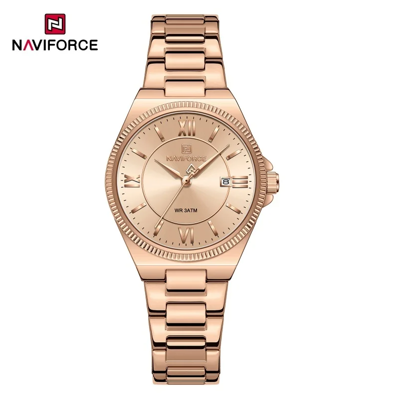 NAVIFORCE Women's Stainless Steel Strap Watch High Quality Quartz 30M Waterproof Retro Daily Casual Elegant Lady Watches NF5073
NAVIFORCE Women's Stainless Steel Strap Watch High Quality Quartz 30M Waterproof Retro Daily Casual Elegant Lady Watches NF5073