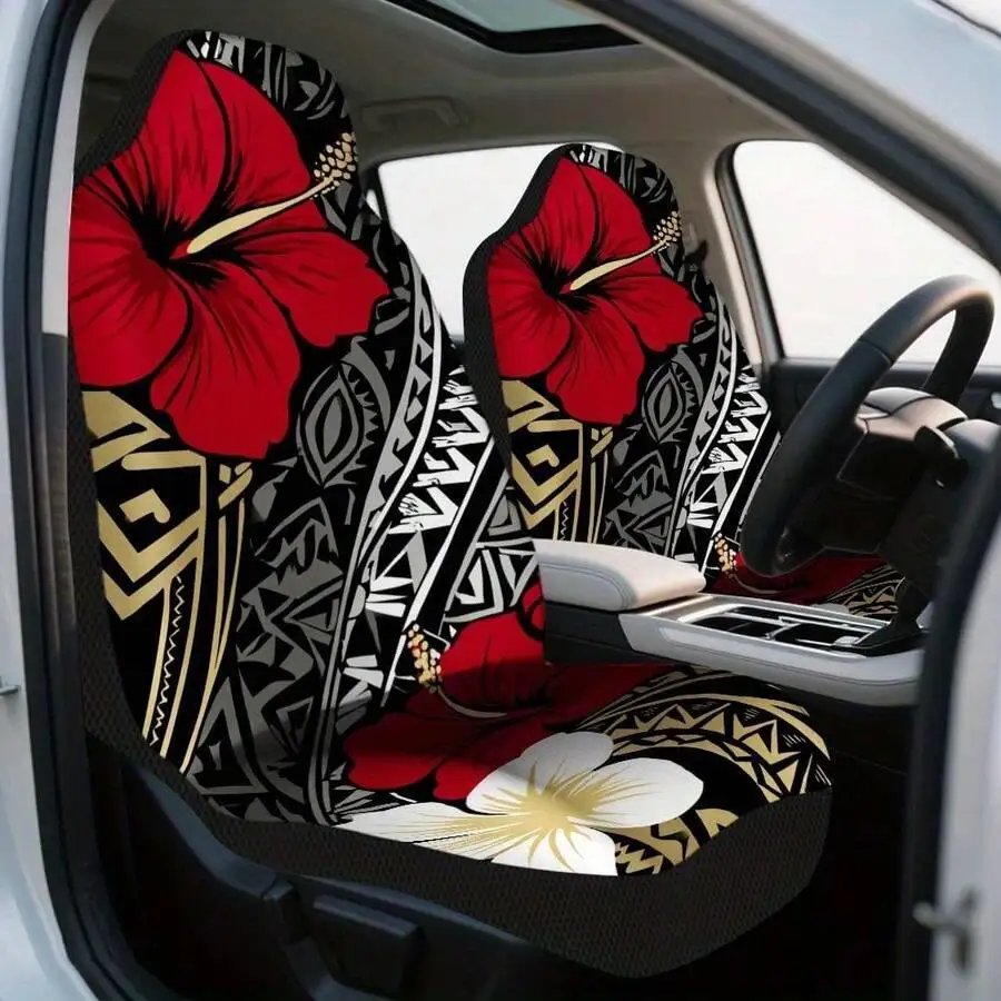Hibiscus Flower Car Seat Covers Universal Fit Breathable Polynesian Floral Print Automotive Seat Protector For Sedans SUVs
Hibiscus Flower Car Seat Covers Universal Fit Breathable Polynesian Floral Print Automotive Seat Protector For Sedans SUVs