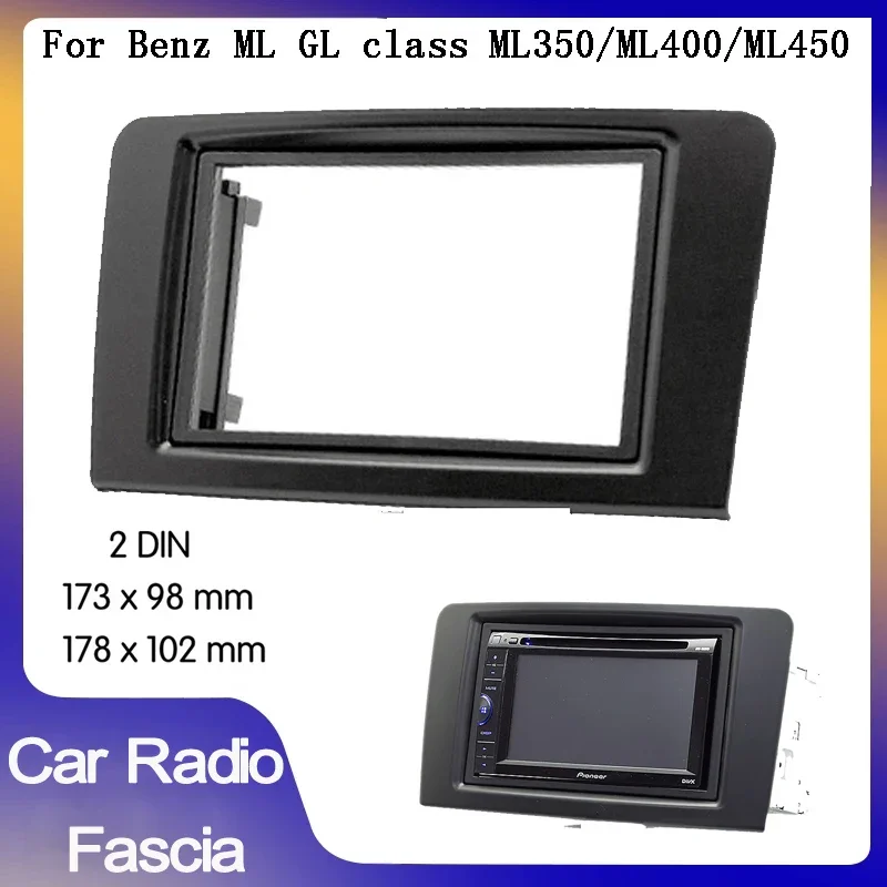2 Din car Radio Fascia For Benz ML class ML350 R230 ML400 Car radio fascias Stereo Radio Dvd Fascia Panel Plate Trim Kit Frame
2 Din car Radio Fascia For Benz ML class ML350 R230 ML400 Car radio fascias Stereo Radio Dvd Fascia Panel Plate Trim Kit Frame