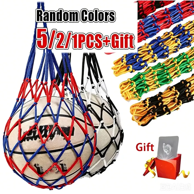 5/2/1pcs Large Nylon Basketball Ball Net Bag Football Basketball Volleyball Training Net Bag for all kinds of balls
5/2/1pcs Large Nylon Basketball Ball Net Bag Football Basketball Volleyball Training Net Bag for all kinds of balls 