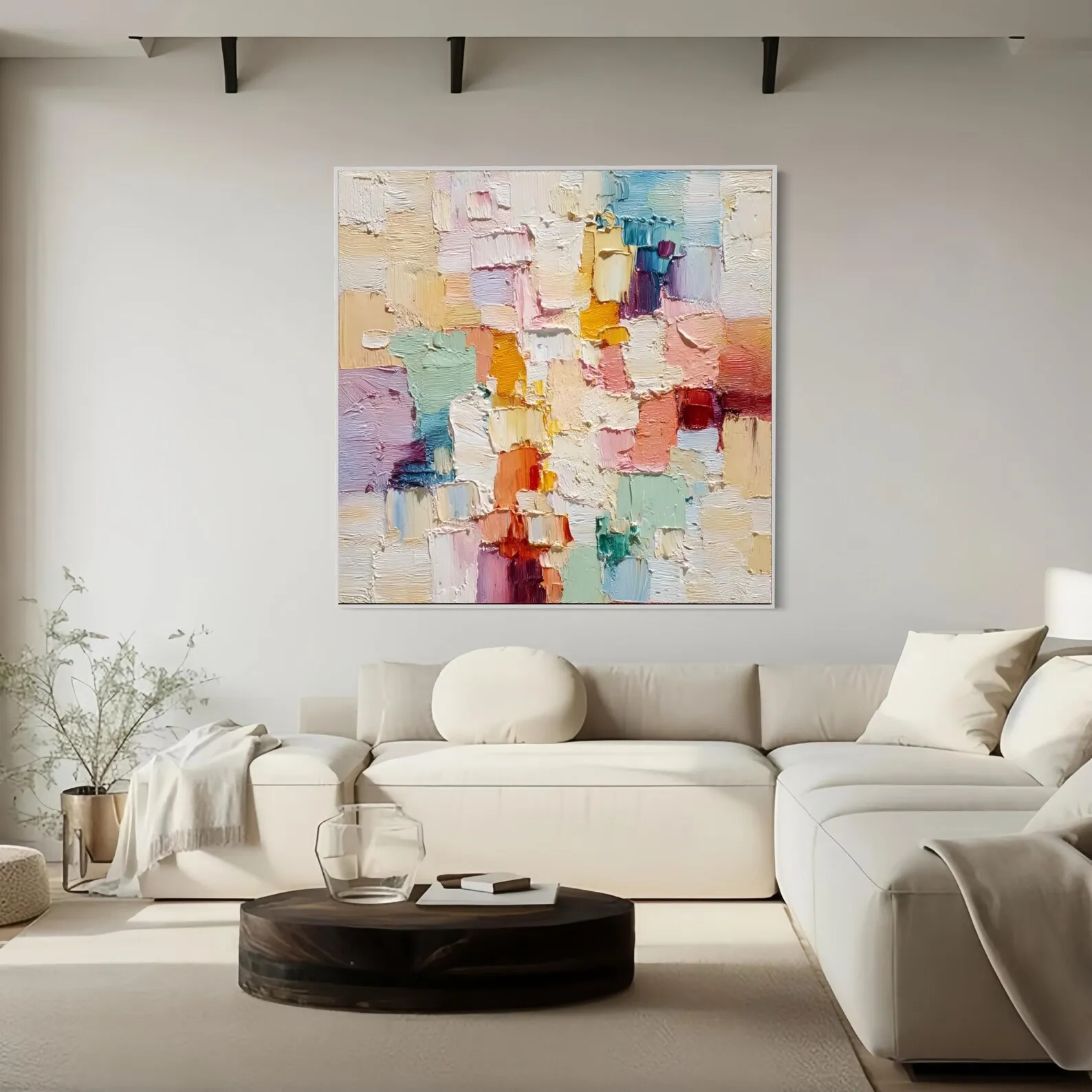 Mhemyo Large Textured Abstract Hand Painted Oil Painting Color Block Palette Knife Canvas Art Neutral Wall Decor For Living Room
Mhemyo Large Textured Abstract Hand Painted Oil Painting Color Block Palette Knife Canvas Art Neutral Wall Decor For Living Room