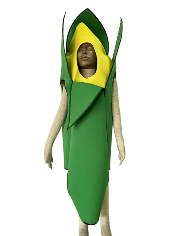 Забавный кукурузный костюм на Хэллоуин для взрослых, маскарадная одежда для выступлений на сцене, трансформирующийся наряд для развлечений 
Забавный кукурузный костюм на Хэллоуин для взрослых, маскарадная одежда для выступлений на сцене, трансформирующийся наряд для развлечений