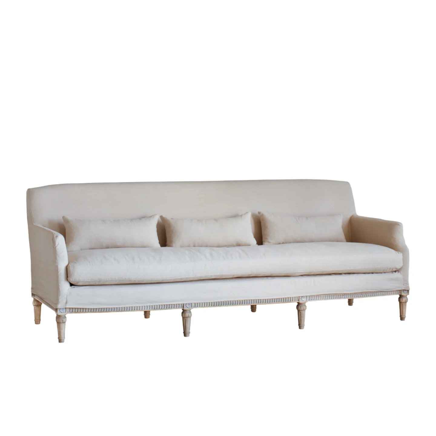 fl-Handmade Base Three-Seat Louis XVI Style Sofa with Modern Swedish Lines Washable Cloth Cover for Living Room French Design%
fl-Handmade Base Three-Seat Louis XVI Style Sofa with Modern Swedish Lines Washable Cloth Cover for Living Room French Design%