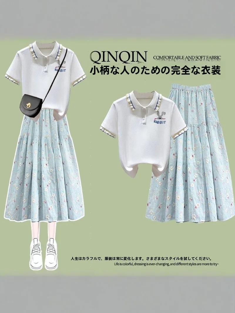 Embroidered Floral Skirt Set Short Sleeve Collar Two-Piece College Style Fashionable Youthful Small Size Spring Summer
Embroidered Floral Skirt Set Short Sleeve Collar Two-Piece College Style Fashionable Youthful Small Size Spring Summer