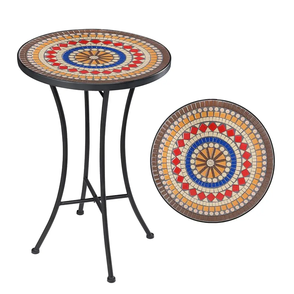 Mosaic Outdoor Side Table, 14"" Round Folding Plant Stand For Patio Garden Backyard Balcony Porch Indoor Accent End Table For
Mosaic Outdoor Side Table, 14"" Round Folding Plant Stand For Patio Garden Backyard Balcony Porch Indoor Accent End Table For