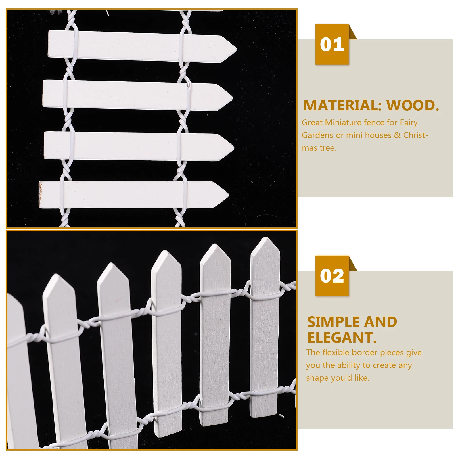 Mini 1M 5CM High Miniature Wood Fence White Succulent Fence for Miniature Garden Decor Crafts Plants Wooden Model
Mini 1M 5CM High Miniature Wood Fence White Succulent Fence for Miniature Garden Decor Crafts Plants Wooden Model
