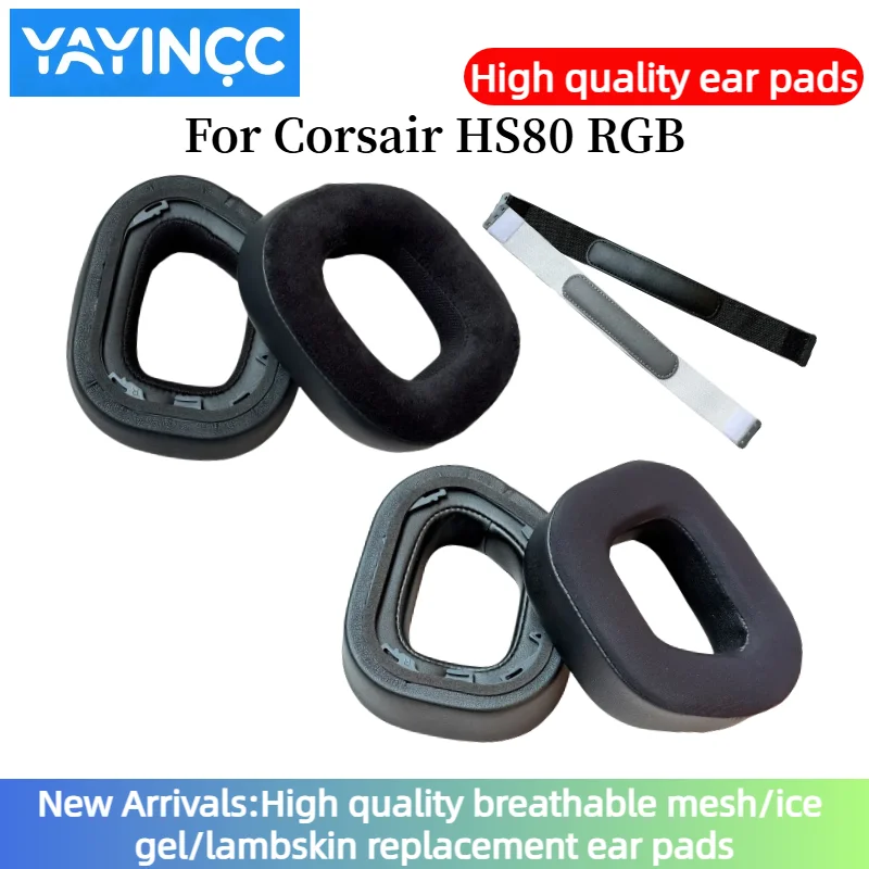 YAYINCC Replacement Earpads With buckle /microprojectile Head beam cushion For Corsair HS80 RGB Ear Cushion Headphone Ear Pad
YAYINCC Replacement Earpads With buckle /microprojectile Head beam cushion For Corsair HS80 RGB Ear Cushion Headphone Ear Pad