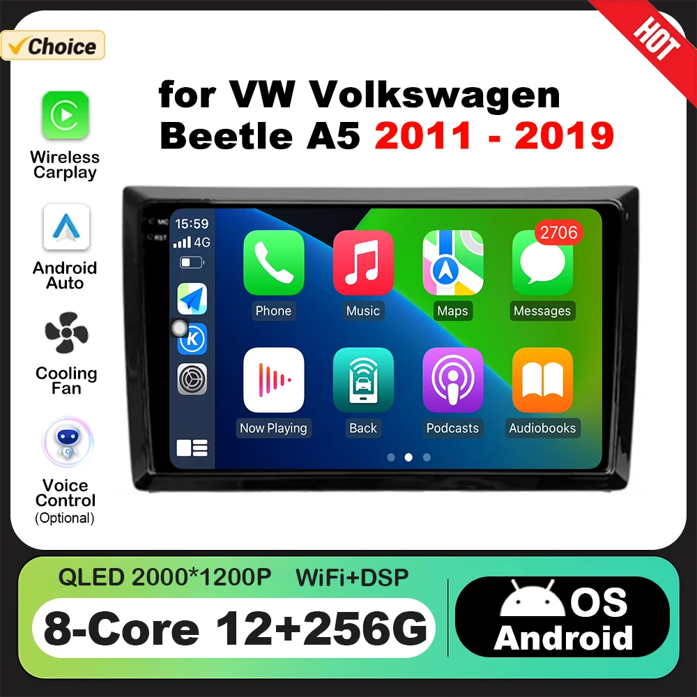 9 inch Car Multimedia Radio Player for VW Volkswagen Beetle A5 2011 - 2019 Android OS GPS Navi Auto Tools Touch Screen 4G WiFi
9 inch Car Multimedia Radio Player for VW Volkswagen Beetle A5 2011 - 2019 Android OS GPS Navi Auto Tools Touch Screen 4G WiFi