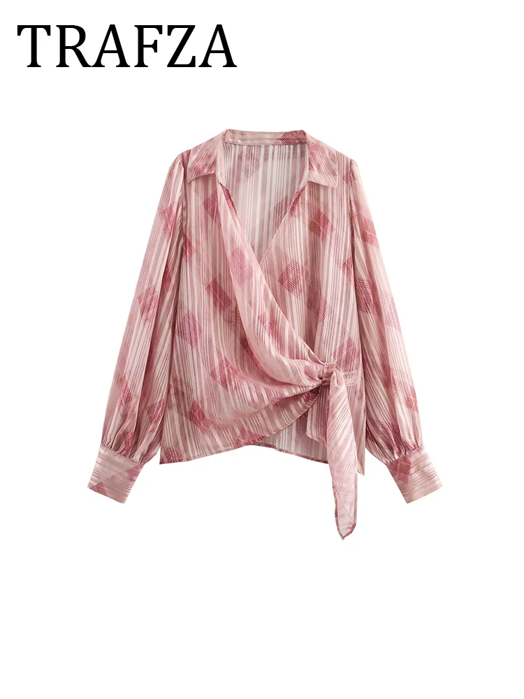 TRAFZA Vintage Print Shirt Summer Tops Woman 2025 Long Sleeves V Neck Elegant Women's Blouses Fashion Party Evening Top Female
TRAFZA Vintage Print Shirt Summer Tops Woman 2025 Long Sleeves V Neck Elegant Women's Blouses Fashion Party Evening Top Female