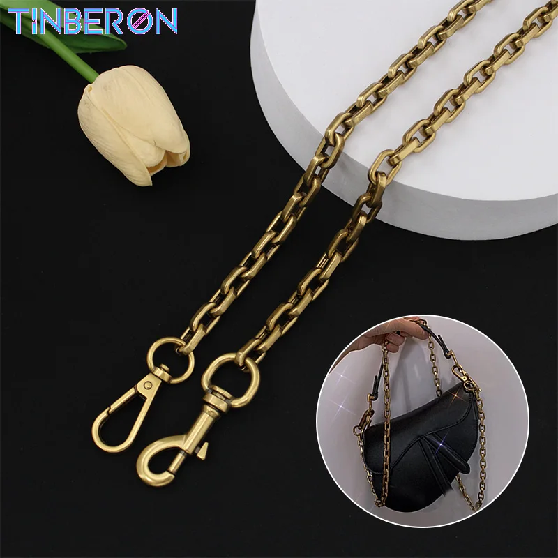 TINBERON Bag Straps Saddle Bag Remould Bag Chain Strap Vintage Gold Chain Shoulder Strap Luxury Metal Chain Handbags Accessories
TINBERON Bag Straps Saddle Bag Remould Bag Chain Strap Vintage Gold Chain Shoulder Strap Luxury Metal Chain Handbags Accessories