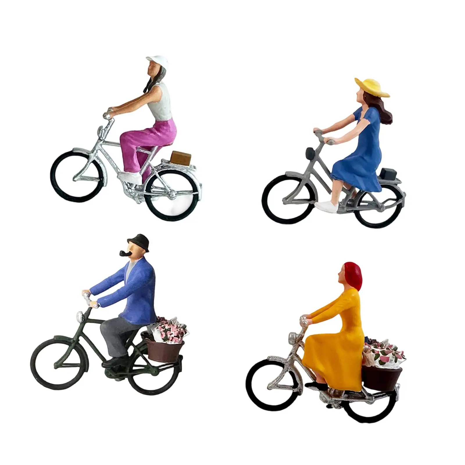 4Pcs 1/87 Scale Cyclist Figure Set 1:87 Bike Rider Model Miniature Cycler Figurine
4Pcs 1/87 Scale Cyclist Figure Set 1:87 Bike Rider Model Miniature Cycler Figurine