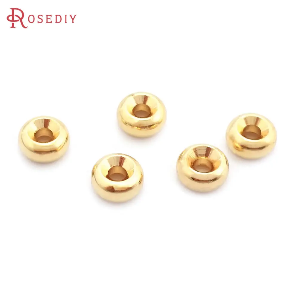 4MM 5MM 6MM 8MM 12MM 18K Gold Color Brass Tires Spacer Beads Bracelet Beads High Quality Jewelry Making Diy Accessories Supplies
4MM 5MM 6MM 8MM 12MM 18K Gold Color Brass Tires Spacer Beads Bracelet Beads High Quality Jewelry Making Diy Accessories Supplies