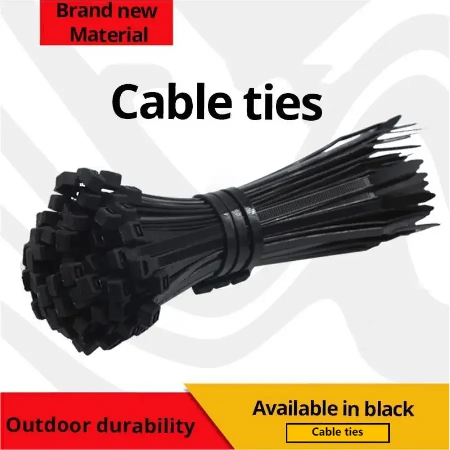 100 Pieces Black Red 4x200mm Cable Ties Fastening Rings Reusable Cable Zipper Ties Removable Multifunctional Anti-Corrosion Ties
100 Pieces Black Red 4x200mm Cable Ties Fastening Rings Reusable Cable Zipper Ties Removable Multifunctional Anti-Corrosion Ties