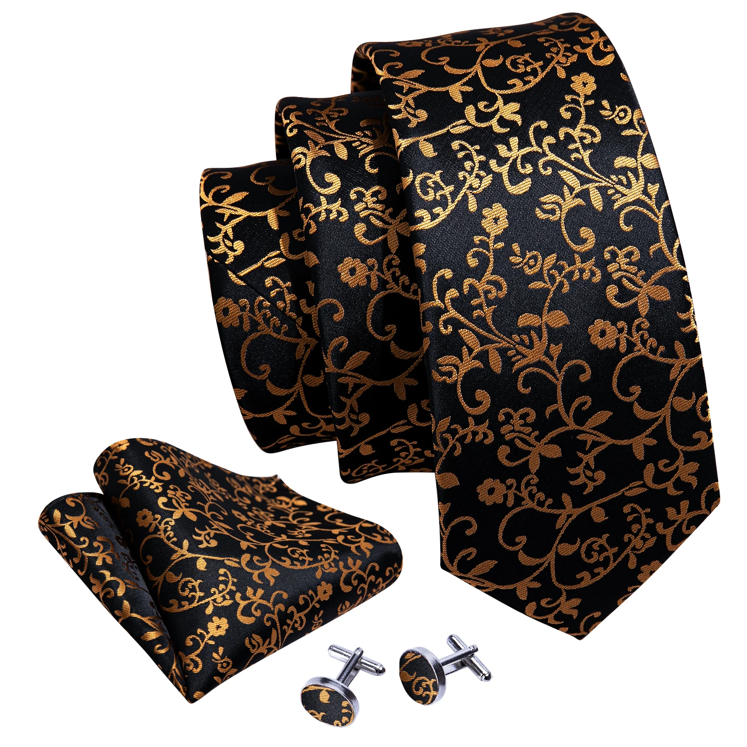 Barry.Wang Fashion Floral Silk Ties For Men Woven Neck-Tie Handkerchief Cufflinks Sets Classic For Party Wedding Casual N-6035
Barry.Wang Fashion Floral Silk Ties For Men Woven Neck-Tie Handkerchief Cufflinks Sets Classic For Party Wedding Casual N-6035