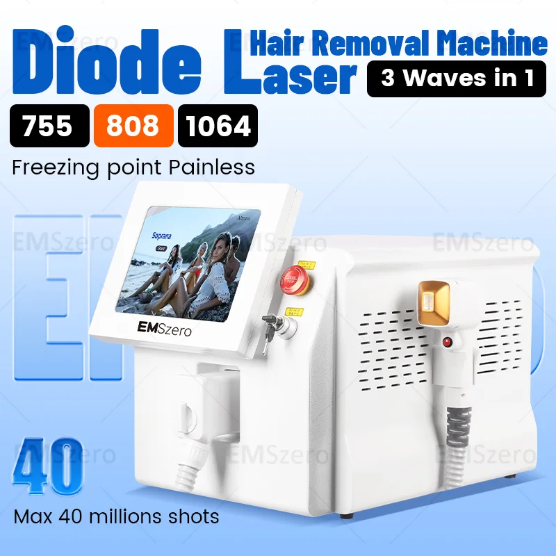 Professional Soprana Titanium Diode Laser Hair Removal Machine 6000w High Power Alexandrite Ice Laser Epilator 755 1064 808nm
Professional Soprana Titanium Diode Laser Hair Removal Machine 6000w High Power Alexandrite Ice Laser Epilator 755 1064 808nm