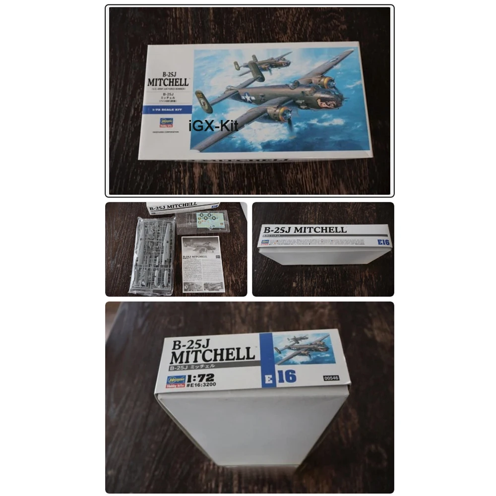 Hasegawa 00546 Масштабная модель 1:72 американского бомбардировщика B-25J Mitchell, пластиковый конструктор для сборки
Hasegawa 00546 Масштабная модель 1:72 американского бомбардировщика B-25J Mitchell, пластиковый конструктор для сборки