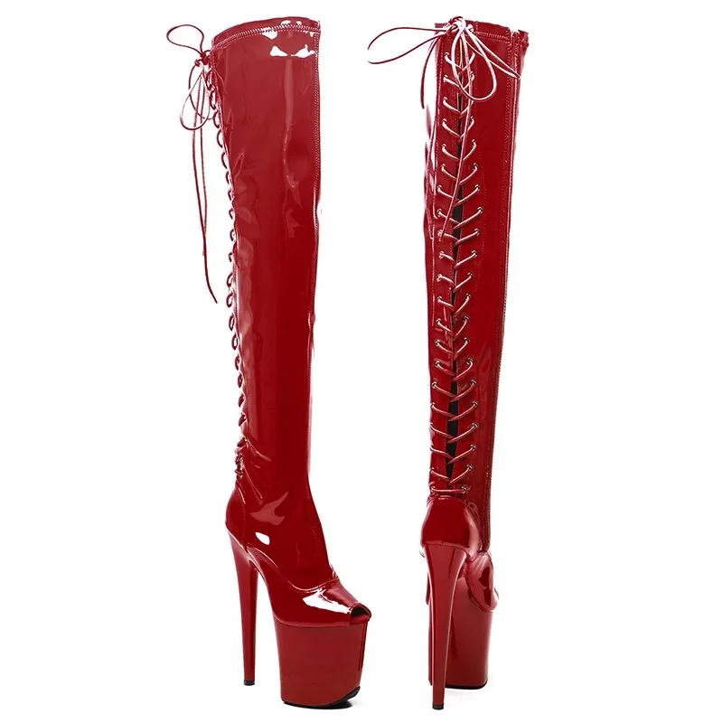 LAIJIANJINXIA New Sexy Women Party Over The Knee Boots Ultra 20cm High Heels Platform Boots Pole Dancing Shoes Boots 696
LAIJIANJINXIA New Sexy Women Party Over The Knee Boots Ultra 20cm High Heels Platform Boots Pole Dancing Shoes Boots 696