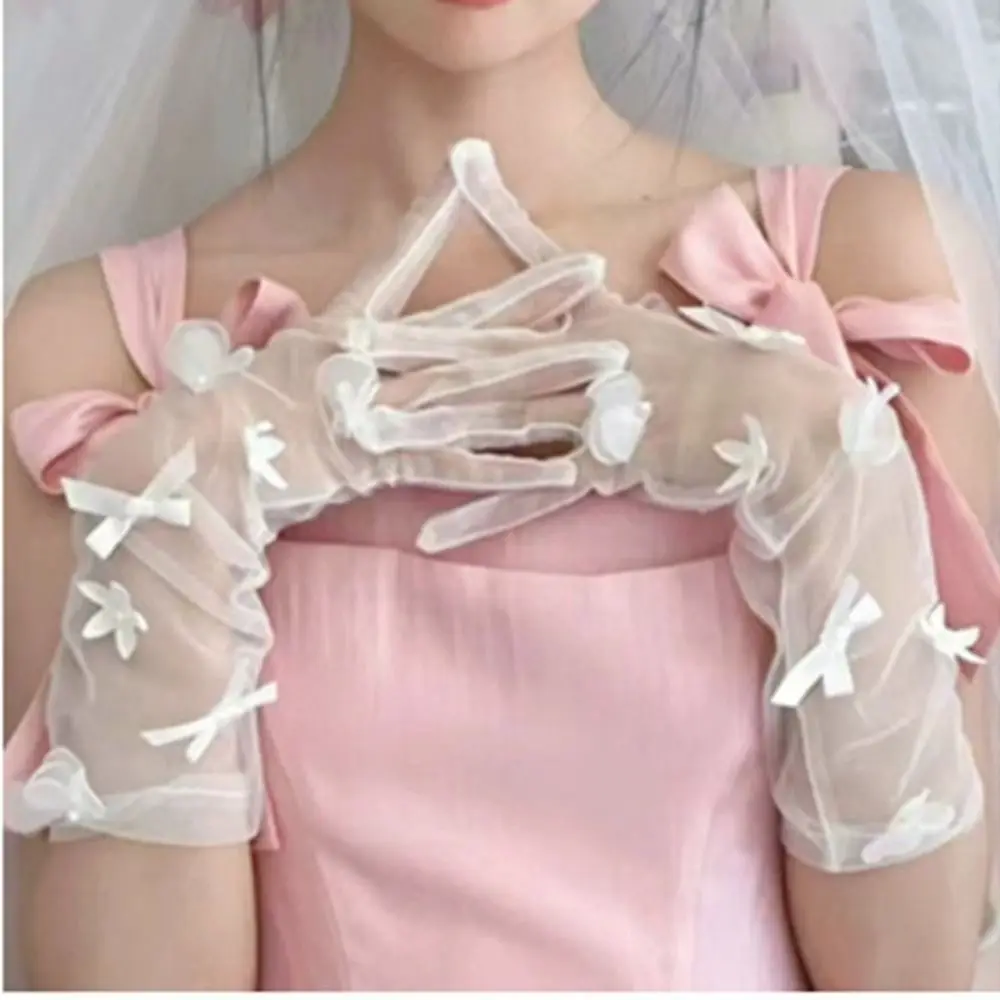 New Bow Pearl Mesh Gloves Flower Lace Bride Gloves Elegant Mesh Wedding Gloves Birthday
New Bow Pearl Mesh Gloves Flower Lace Bride Gloves Elegant Mesh Wedding Gloves Birthday