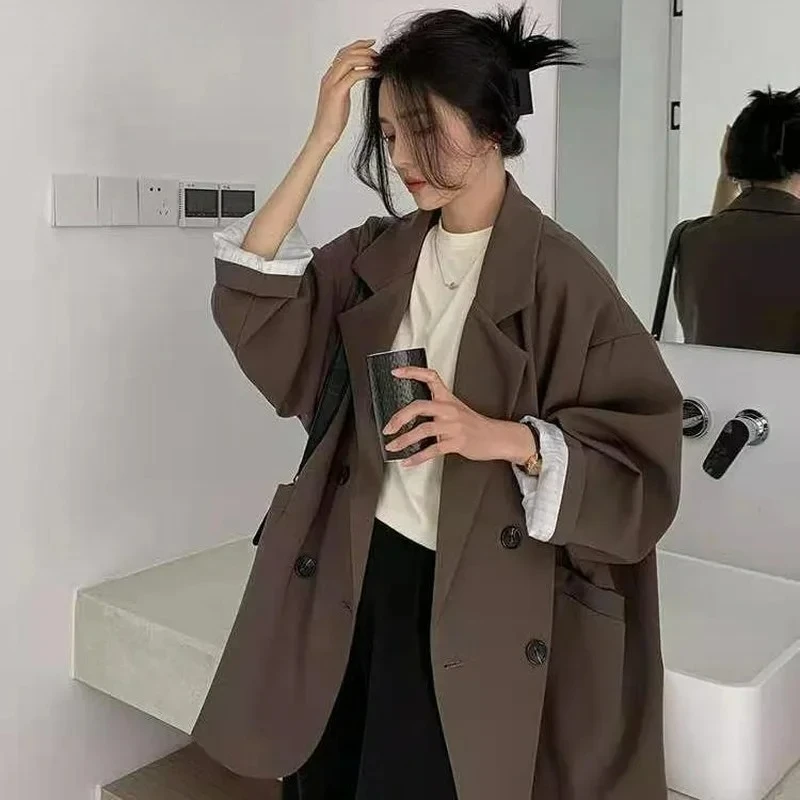 Blazers Women Minimalist Solid Outwear Loose Elegant Retro Official Fashion High Street Feminine All-match Spring Comfortable
Blazers Women Minimalist Solid Outwear Loose Elegant Retro Official Fashion High Street Feminine All-match Spring Comfortable